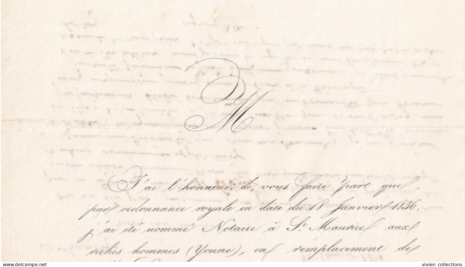 Sens Sur Yonne (89 Yonne) Pour Sergines Taxe Locale 1 Et Cursive De Thorigny Sur Oreuse En 1851 - 1801-1848: Precursori XIX