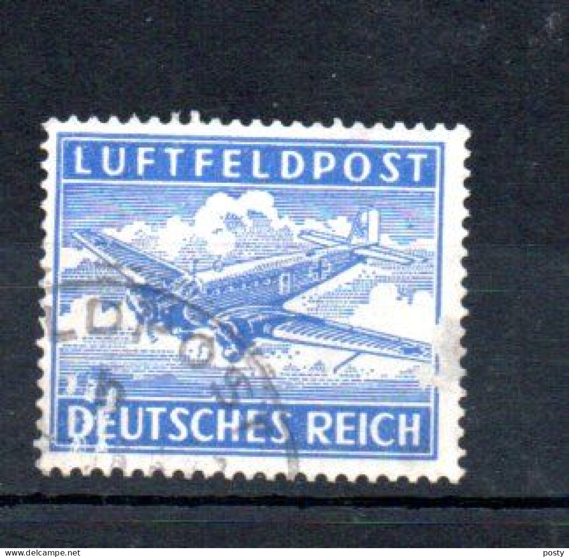 ALLEMAGNE - GERMANY - TIMBRE MILITAIRE - LUFTFELDPOST - JUNKERS - AVION - AIRCRAFT - 1942 - Used - Oblitéré - - Feldpost 2da Guerra Mundial