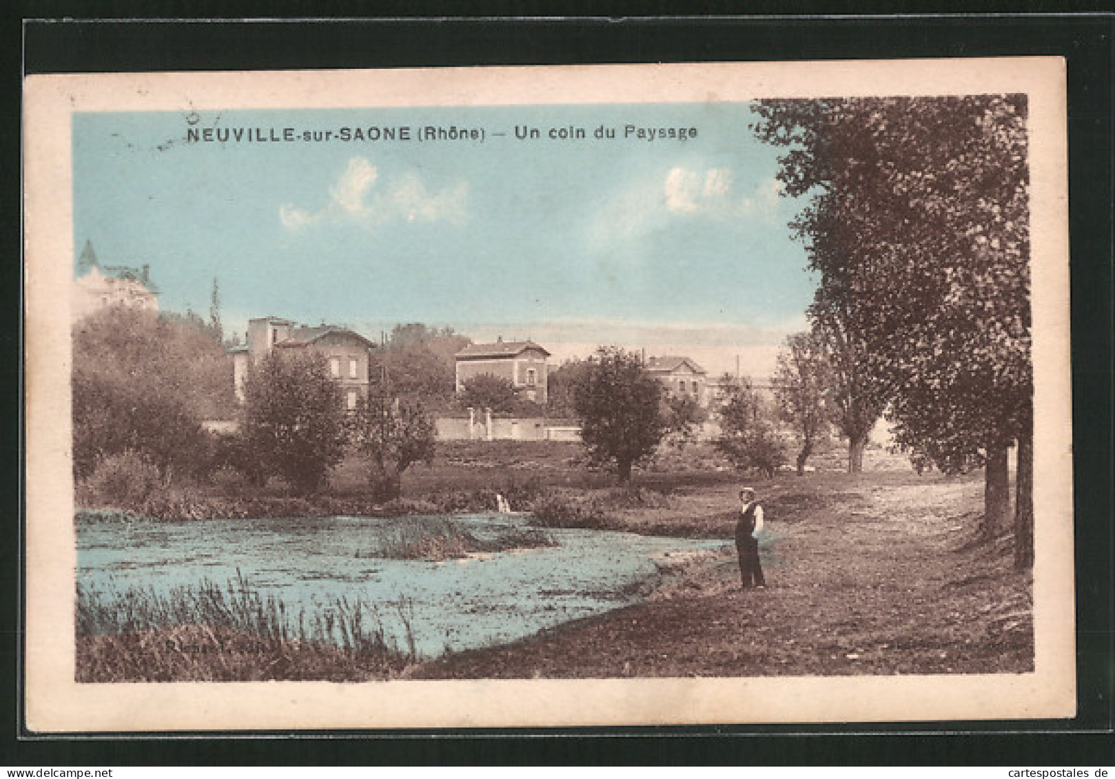 CPA Neuville-sur-Saone, Un Coin Du Paysage  - Neuville Sur Saone