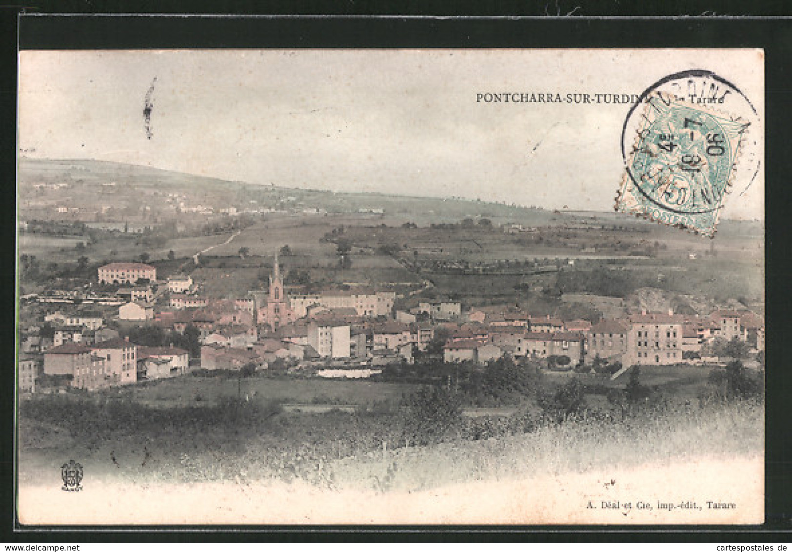 CPA Pontcharra-sur-Turdine, Vue Generale  - Pontcharra-sur-Turdine