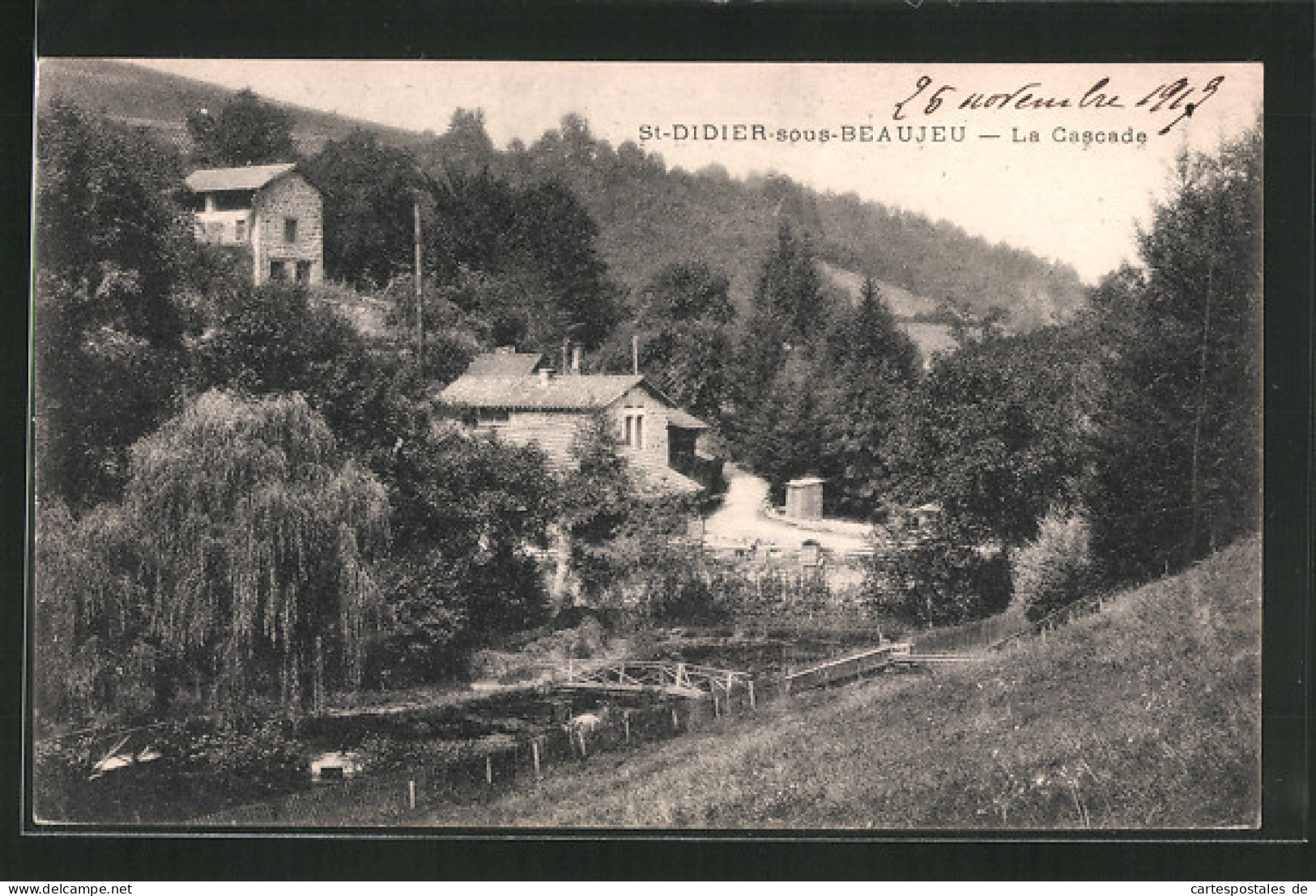 CPA St-Didier-s-Beaujeu, La Cascade  - Beaujeu