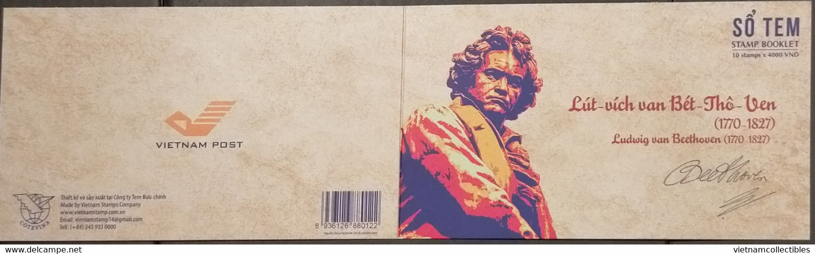 Vietnam Viet Nam Booklet 2020 : 250th Birth Anniversary Of Ludwig Van Beethoven / Music (Ms1139) - Vietnam