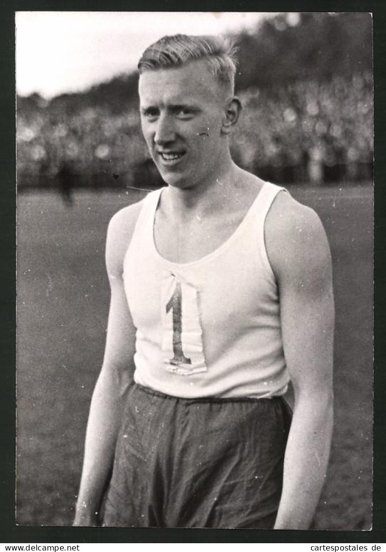 Fotografie Abendsportfest Der Leichtathleten In Berlin 1938 - Osendarp Aus Den Niederlanden, Sieger Im 1000 M Lauf  - Sports