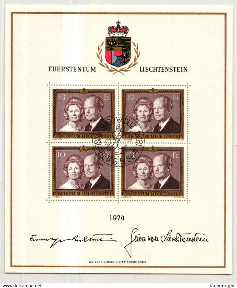 Liechtenstein 614 Gestempelt Als Kleinbogen #JK655 - Other & Unclassified