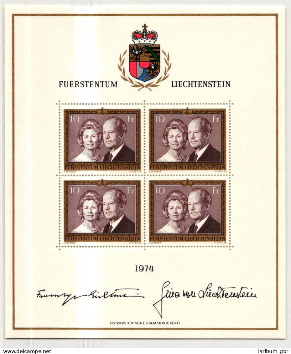 Liechtenstein 614 Postfrisch Als Kleinbogen #JK656 - Other & Unclassified