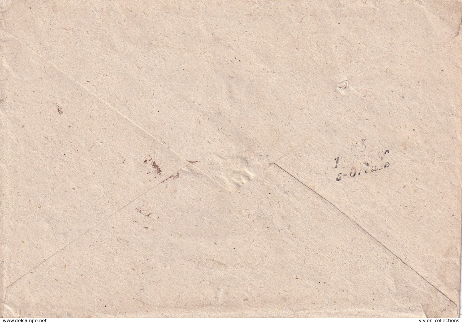 Sens Sur Yonne (89 Yonne) Lettre Enveloppe Pour Sergines Taxe Locale 2 Et Cursive De Thorigny Sur Oreuse En 1852 - 1801-1848: Voorlopers XIX