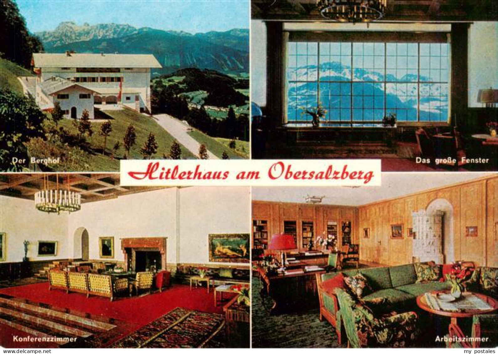 73944622 Obersalzberg_Berchtesgaden Der Berghof Hitlerhaus Grosses Fenster Konfe - Berchtesgaden