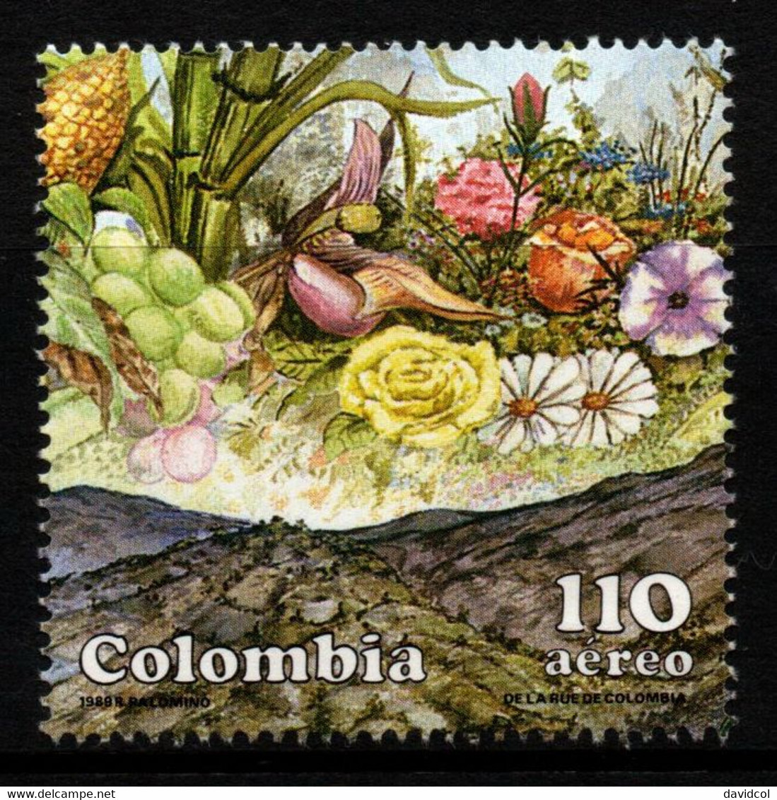 09B- KOLUMBIEN - 1989 - MI#:1754 - MNH- FLOWERS - NATURAL RICHES OF COLOMBIA. - Kolumbien