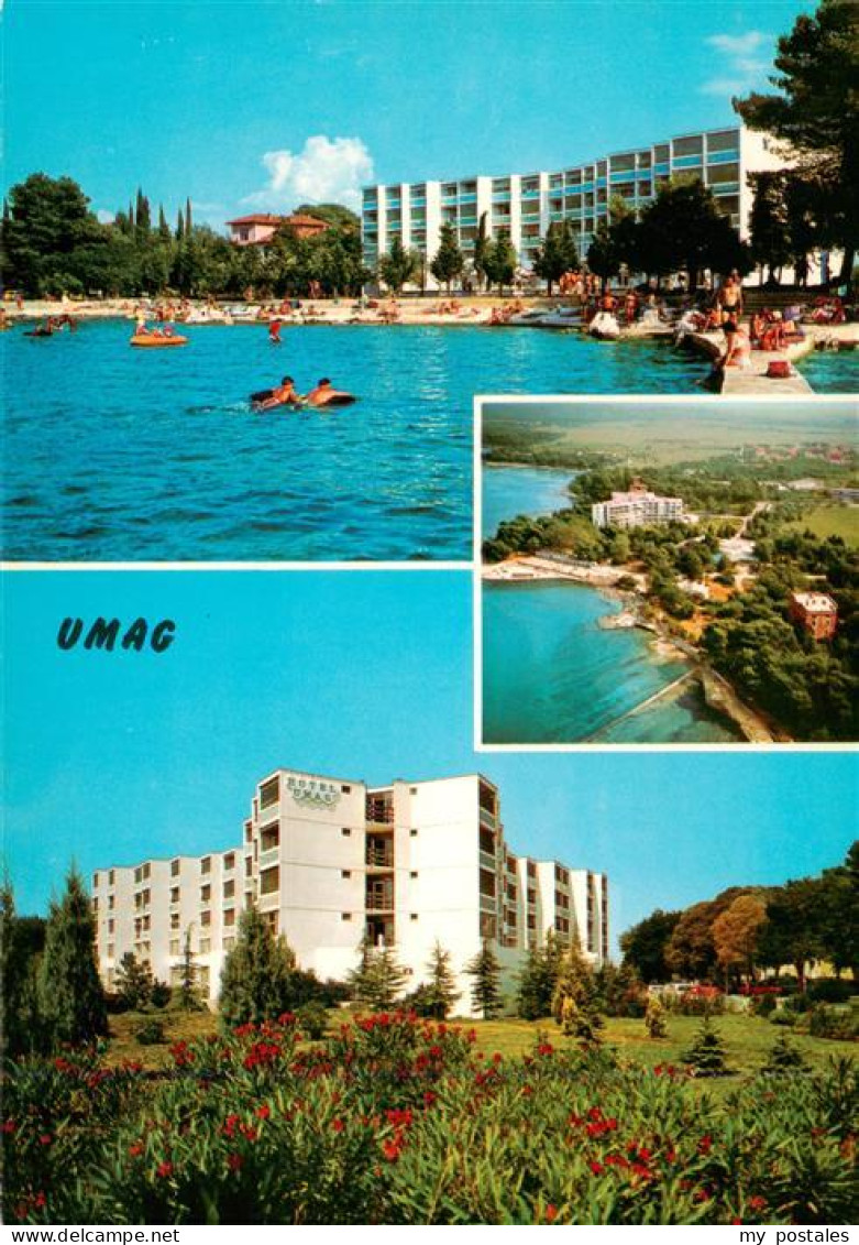 73903126 Umag Umago Istrien Strandpartie Hotel Umag Fliegeraufnahme Umag Umago I - Croatia