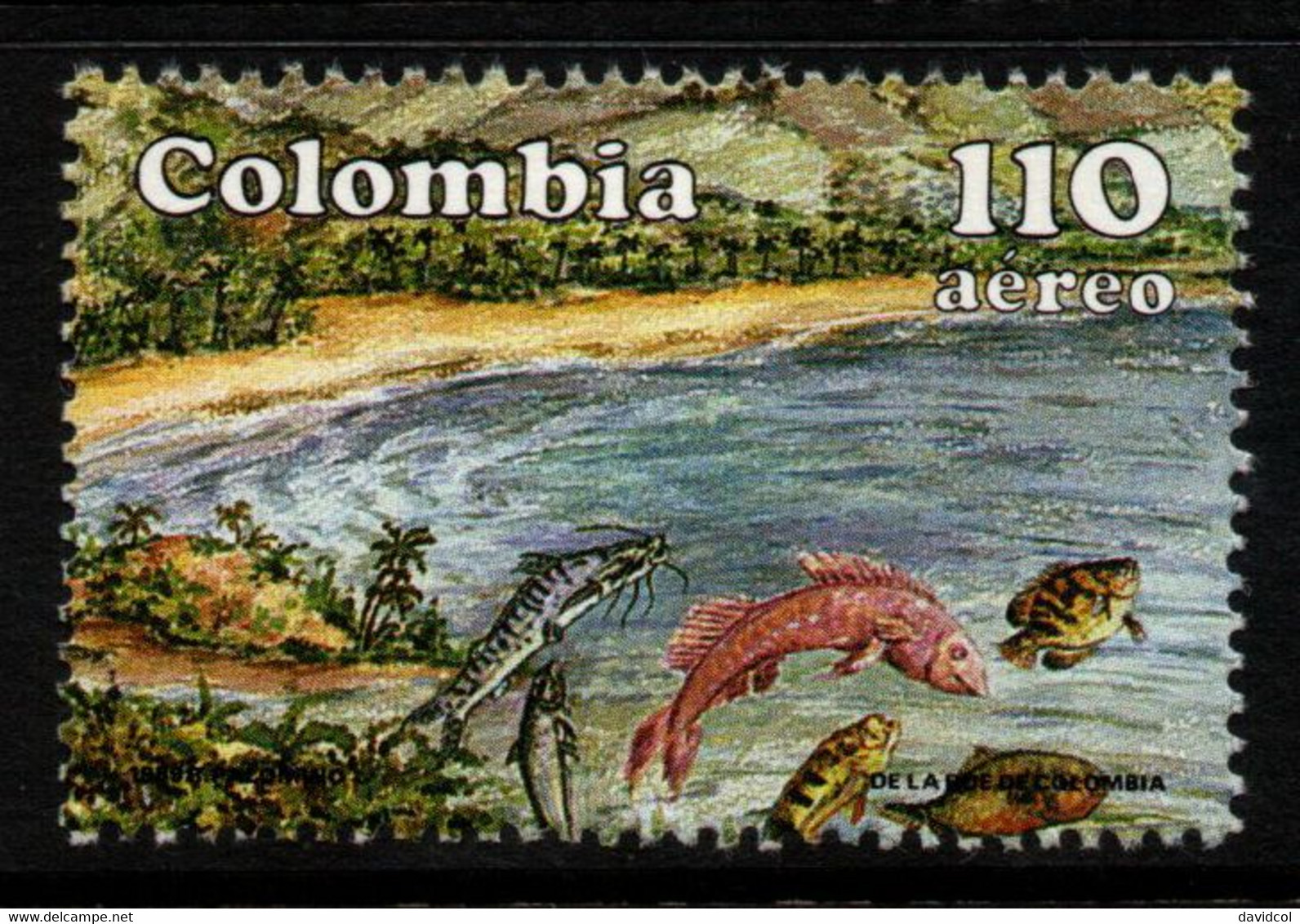09G- KOLUMBIEN - 1989 - MI#:1759 – MNH – FISH, MARINE LIFE - Kolumbien