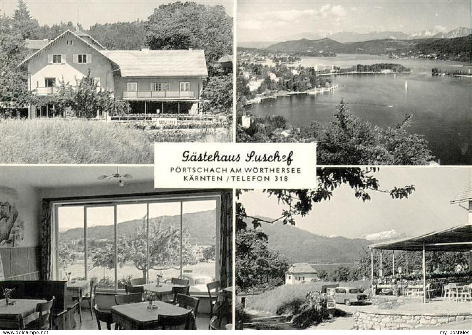 73903080 Poertschach Woerthersee Gaestehaus Suschef Gaststube Terrasse Seepartie - Altri & Non Classificati