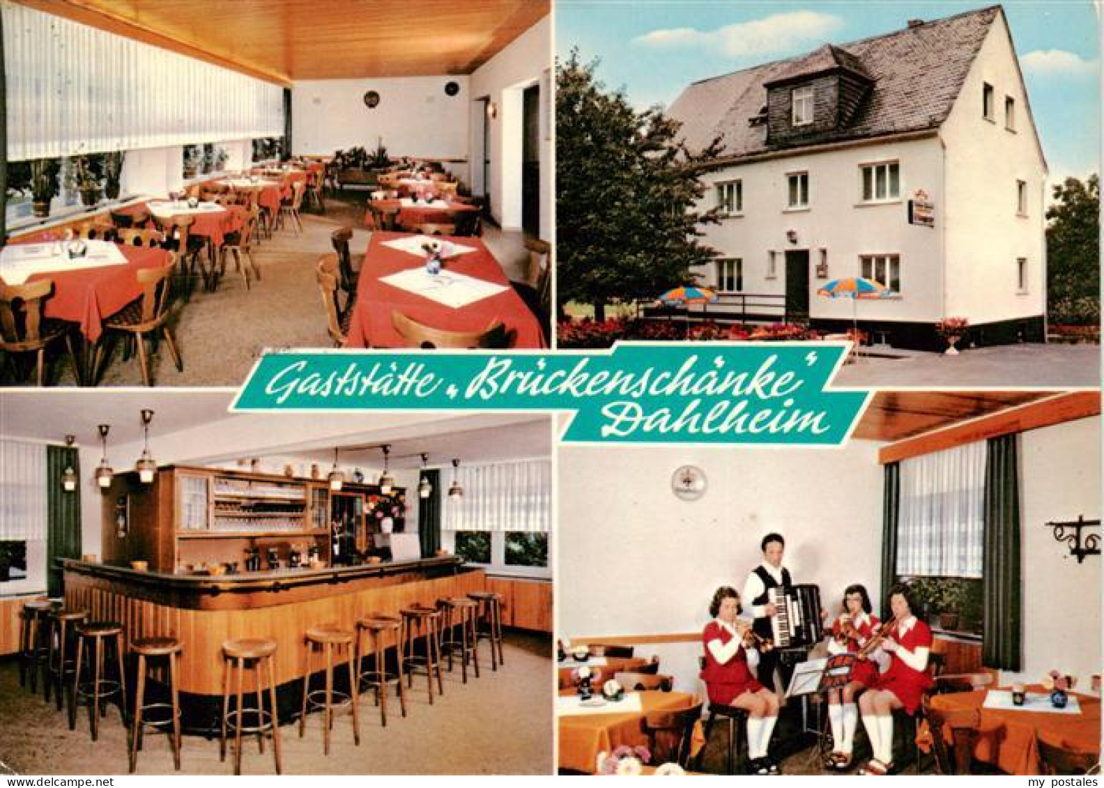 73902880 Dahlheim Gaststaette Brueckenschaenke Gastraeume Bar Musikgruppe Dahlhe - Altri & Non Classificati