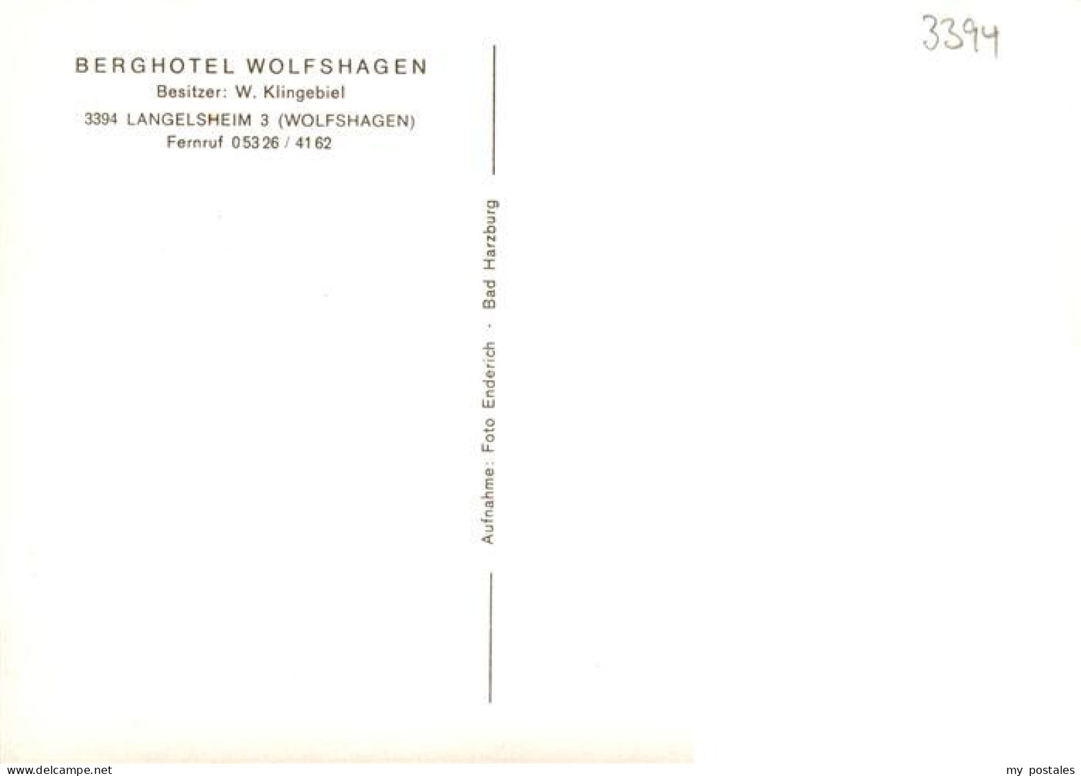 73902878 Langelsheim Berghotel Wolfshagen Langelsheim - Langelsheim