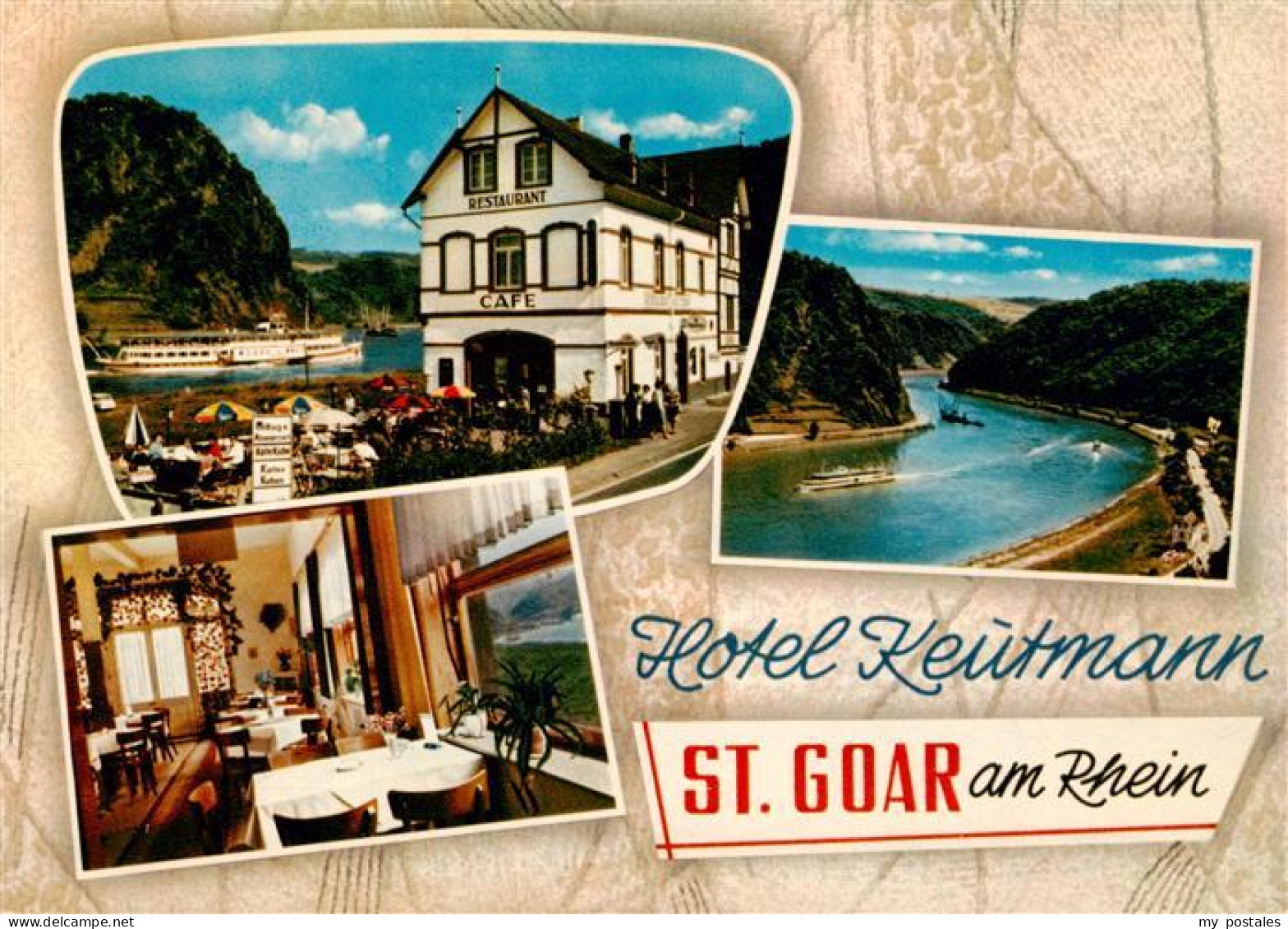 73902862 St Goar Rhein Hotel Keutmann Restraurant Rheinpartie  - St. Goar