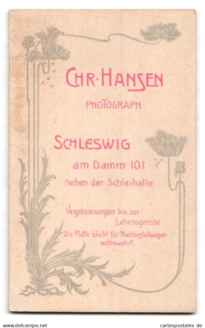 Fotografie Chr. Hansen, Schleswig, Portrait Zweier Schwestern Mit Buch  - Personas Anónimos