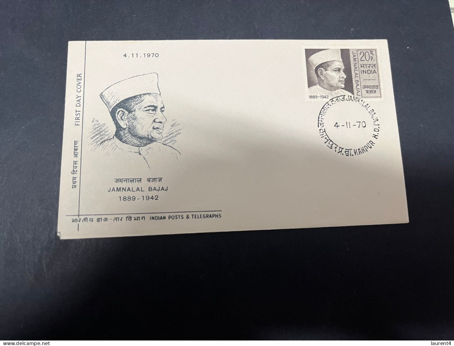 10-5-2024 (4 Z 37) INDIA FDC Cover - 1970 -  Jamnalal Bajaj - FDC