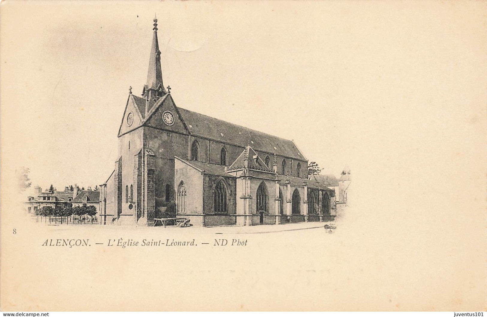 CPA Alençon-L'église Saint Léonard-8         L2905 - Alencon
