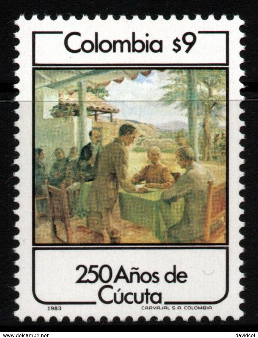 06- KOLUMBIEN - 1983- MI#:1614- MNH- 250 YEARS OF CUCUTA CITY - Colombia
