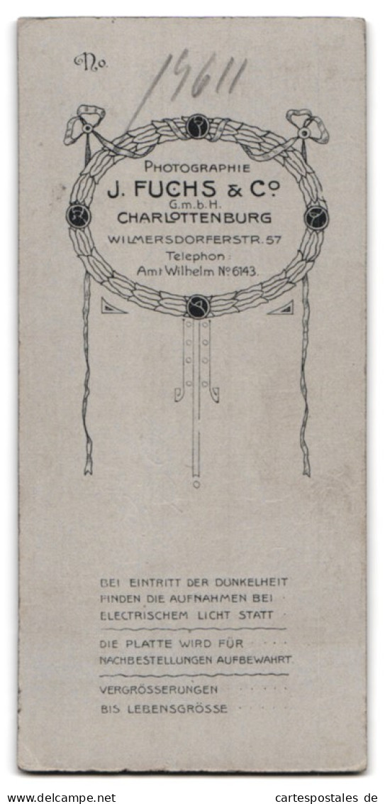 Fotografie J. Fuchs & Co., Berlin-Charlottenburg, Soldat Mit Schützenschnur Und Ordensband EK II., Wilmersdorfer Str.  - Anonymous Persons