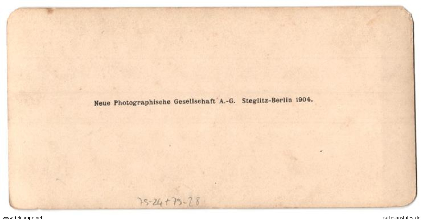 Stereo-Fotografie Neue Photographische Gesellschaft, Berlin-Steglitz, Genrebilder - Barockpaar  - Stereo-Photographie