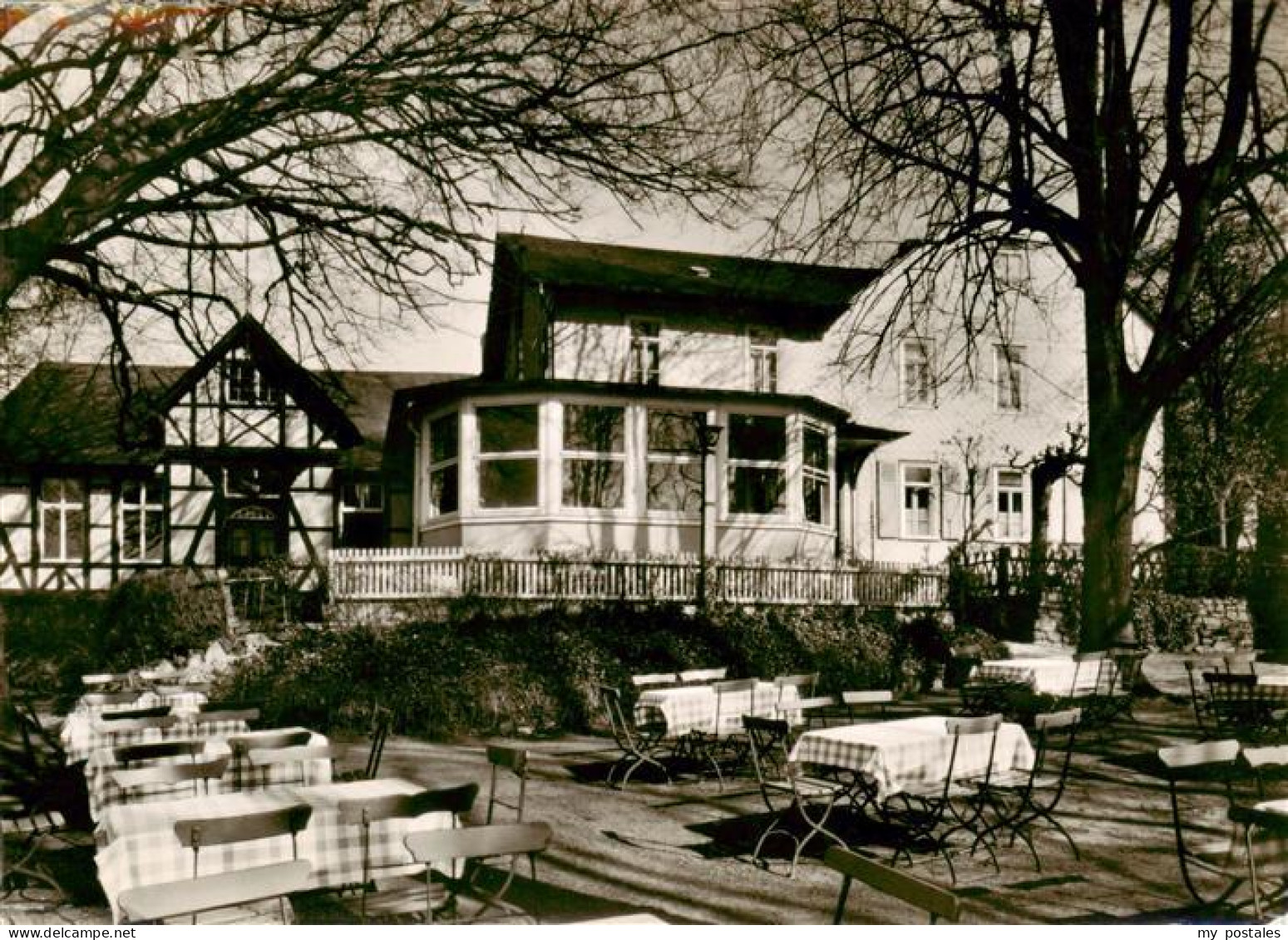 73864402 Marburg Lahn Waldgaststaette Hansenhaus Rechts Gartenrestaurant Marburg - Marburg