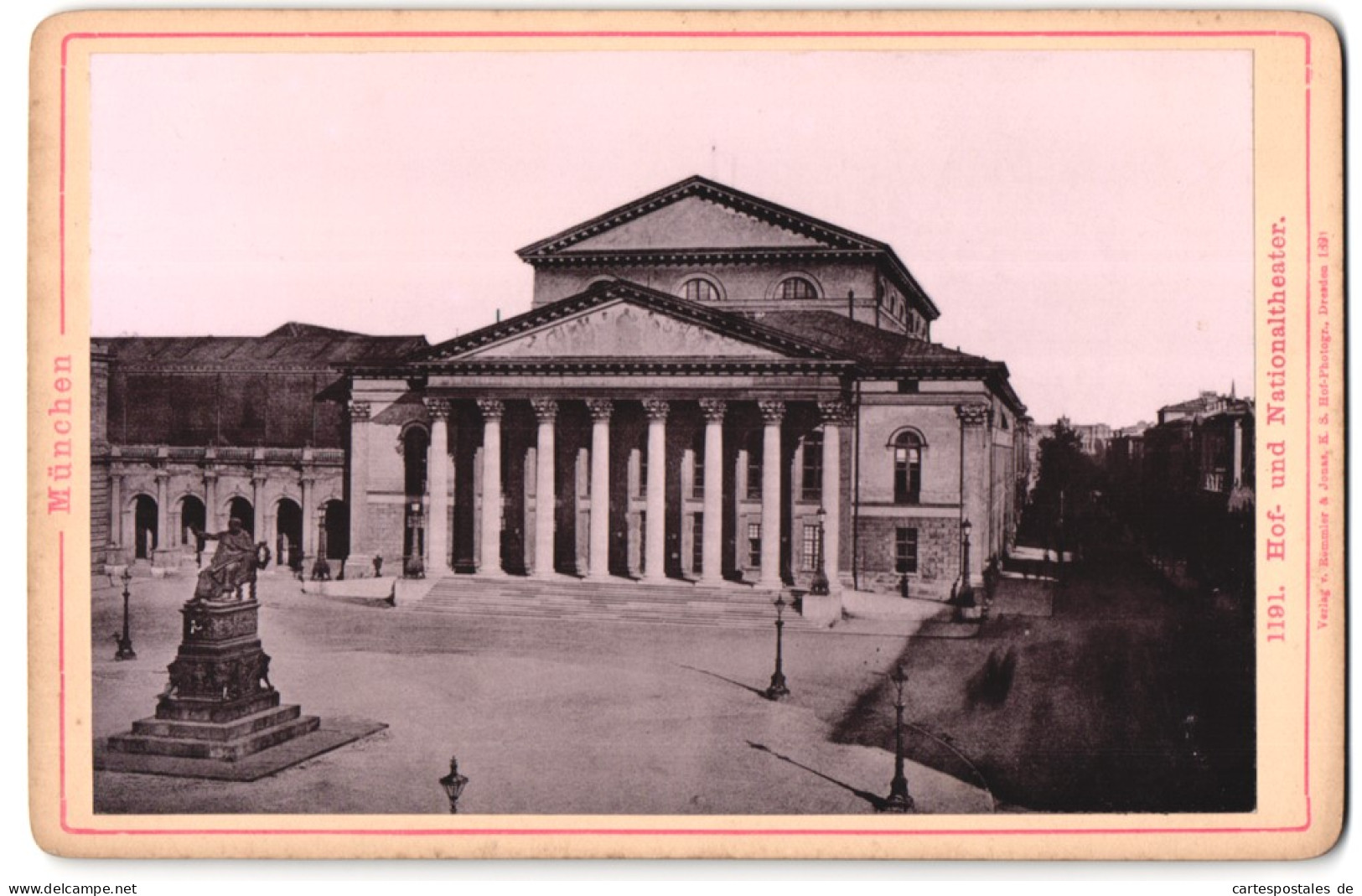 Fotografie Römmler & Jonas, Dresden, Ansicht München, Hof- Und Nationaltheater  - Lugares
