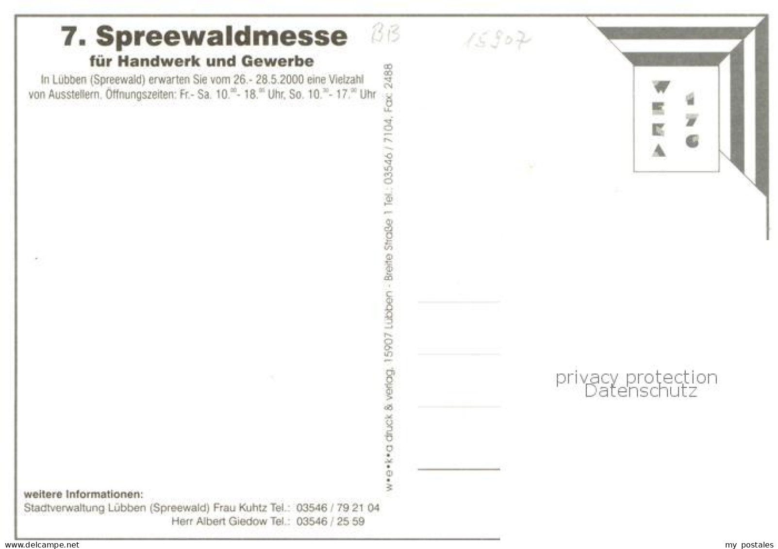 73756521 Luebben Spreewald 7.Spreewaldmesse Luebben Spreewald - Lübben (Spreewald)