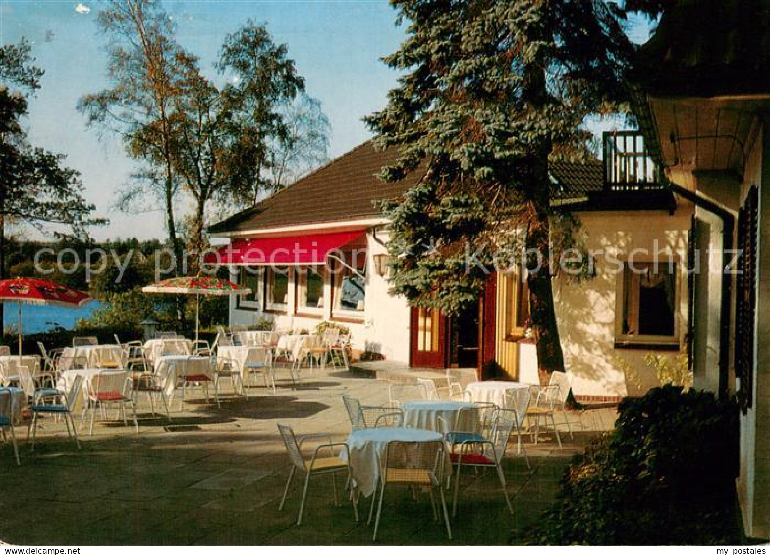 73756464 Trittau Seehof Am Luetjensee Restaurant-Cafe Aussenansicht M. Terrasse  - Trittau