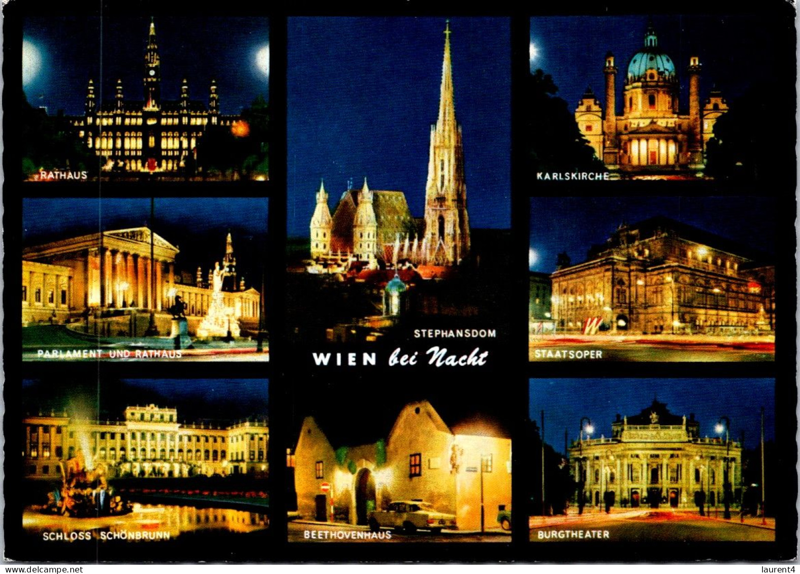 10-5-2024 (4 Z 40) Austria - Vienna (multview) At Night - Iglesias Y Catedrales