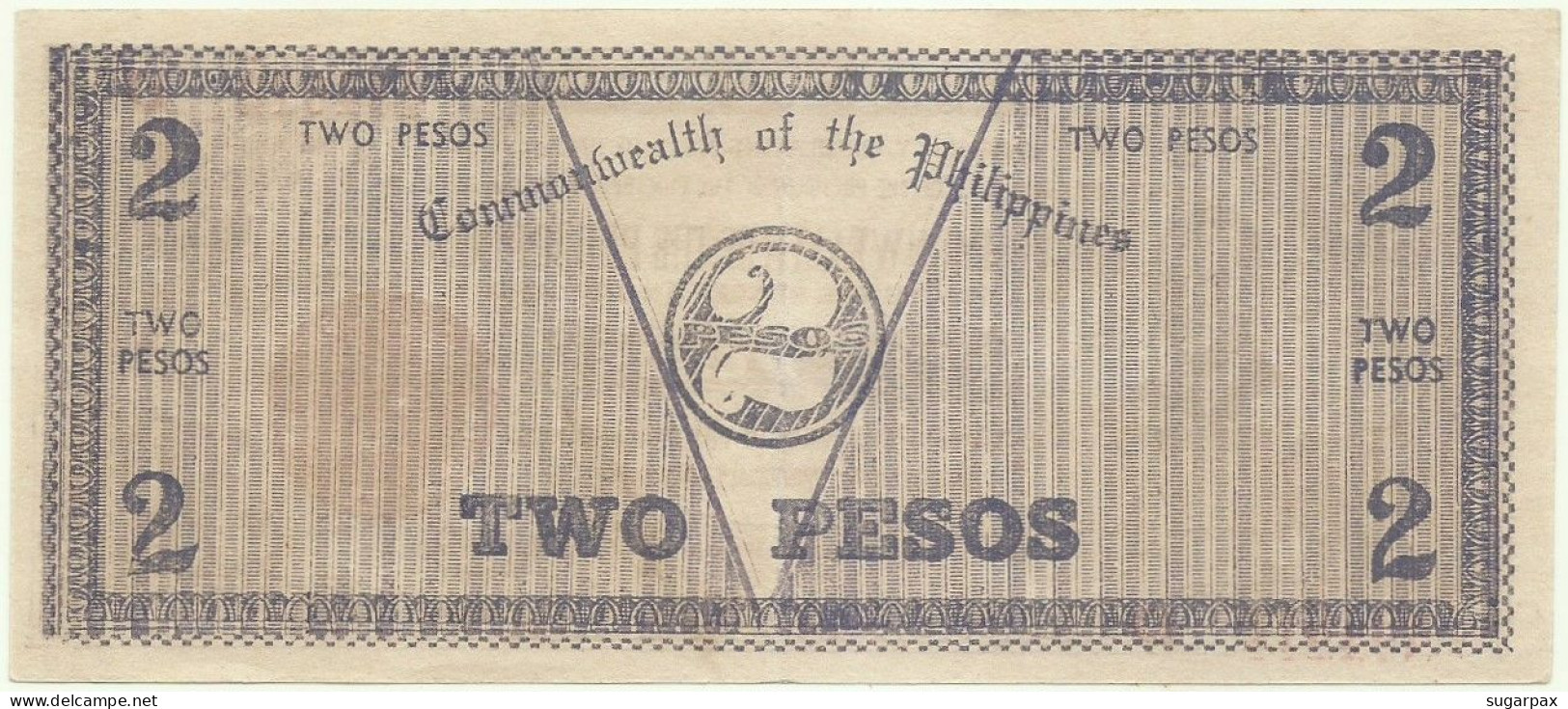 PHILIPPINES - 2 Pesos - 1942 - Pick S 647B - Serie D - NEGROS Occidental Provincial Currency Committee - Filippijnen