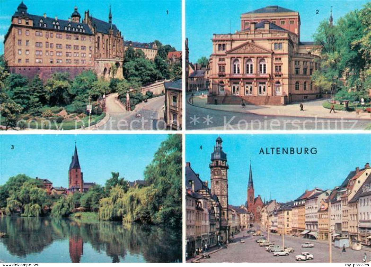 73065851 Altenburg Thueringen Schloss Marktplatz Landestheater Altenburg Thuerin - Altenburg