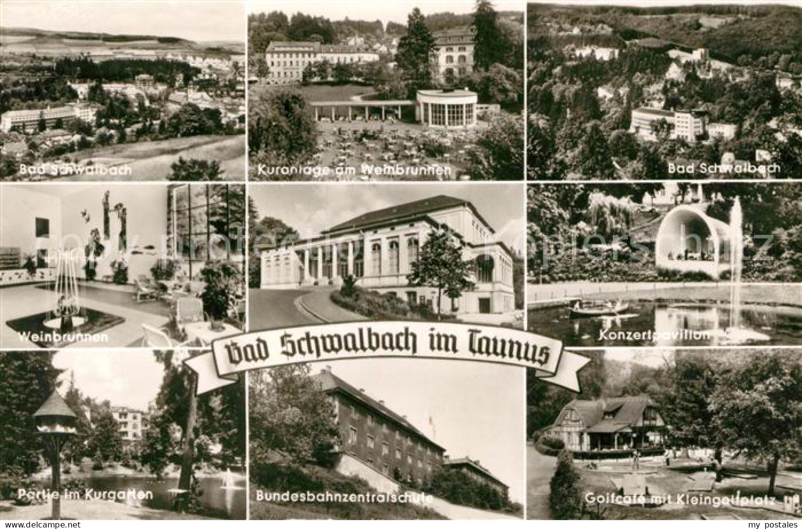 73065466 Bad Schwalbach Kuranlage Am Weinbrunnen Konzertpavillon Kurgarten Bunde - Bad Schwalbach