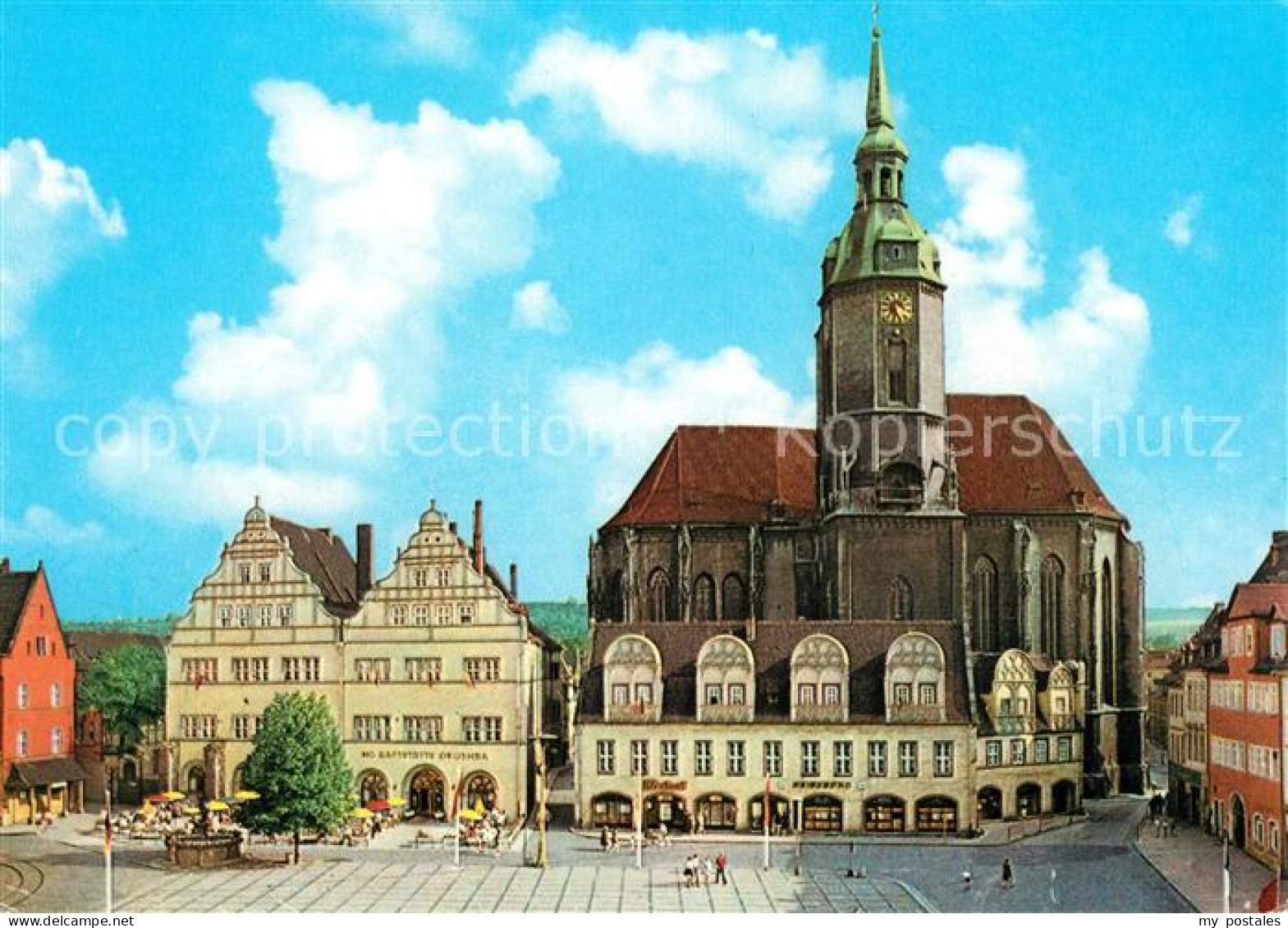 73065341 Naumburg Saale Wilhelm Pieck Platz Kirche Naumburg Saale - Naumburg (Saale)