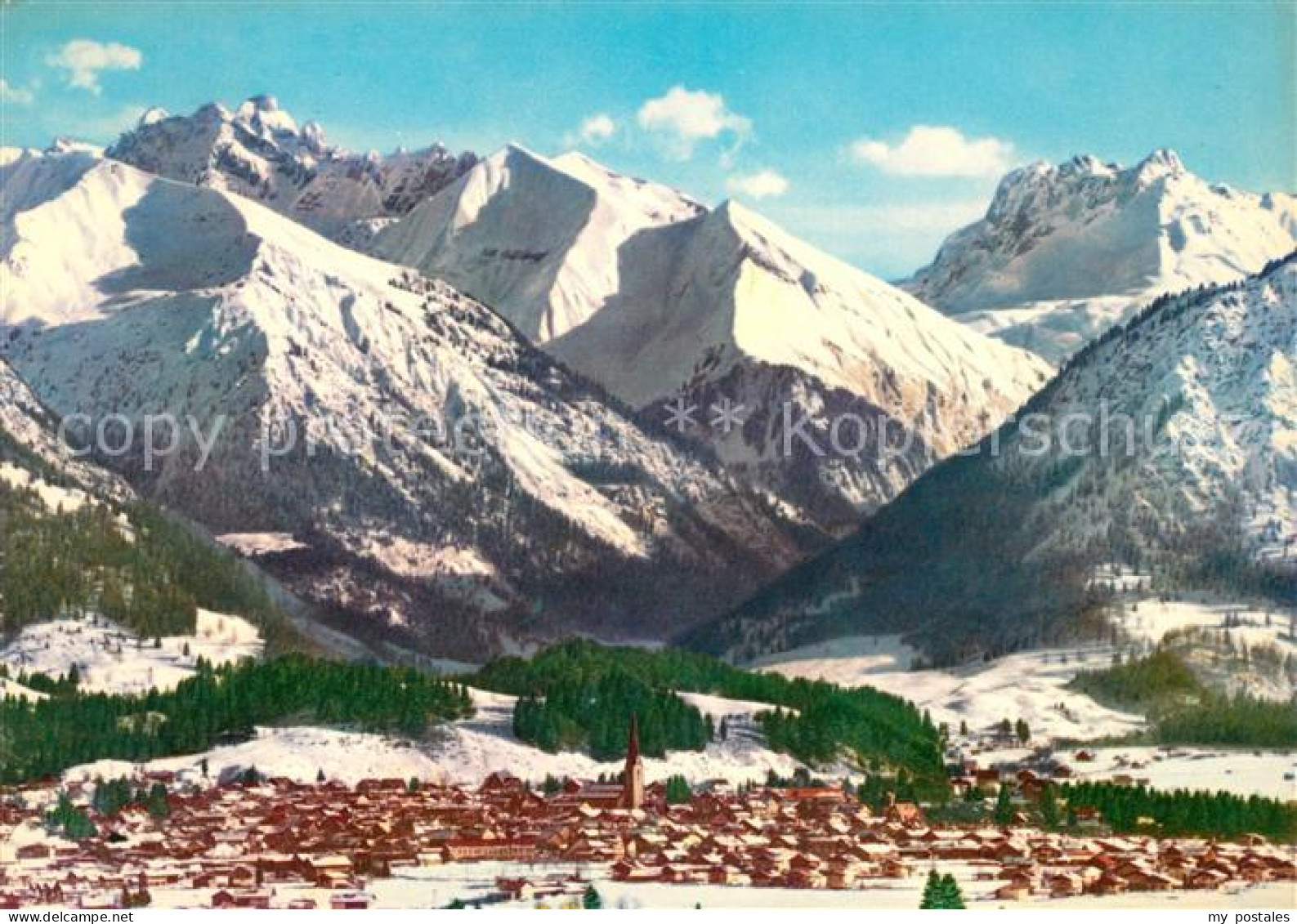 73064667 Oberstdorf Panorama Wintersportplatz Mit Seiner Bergwelt Oberstdorf - Oberstdorf