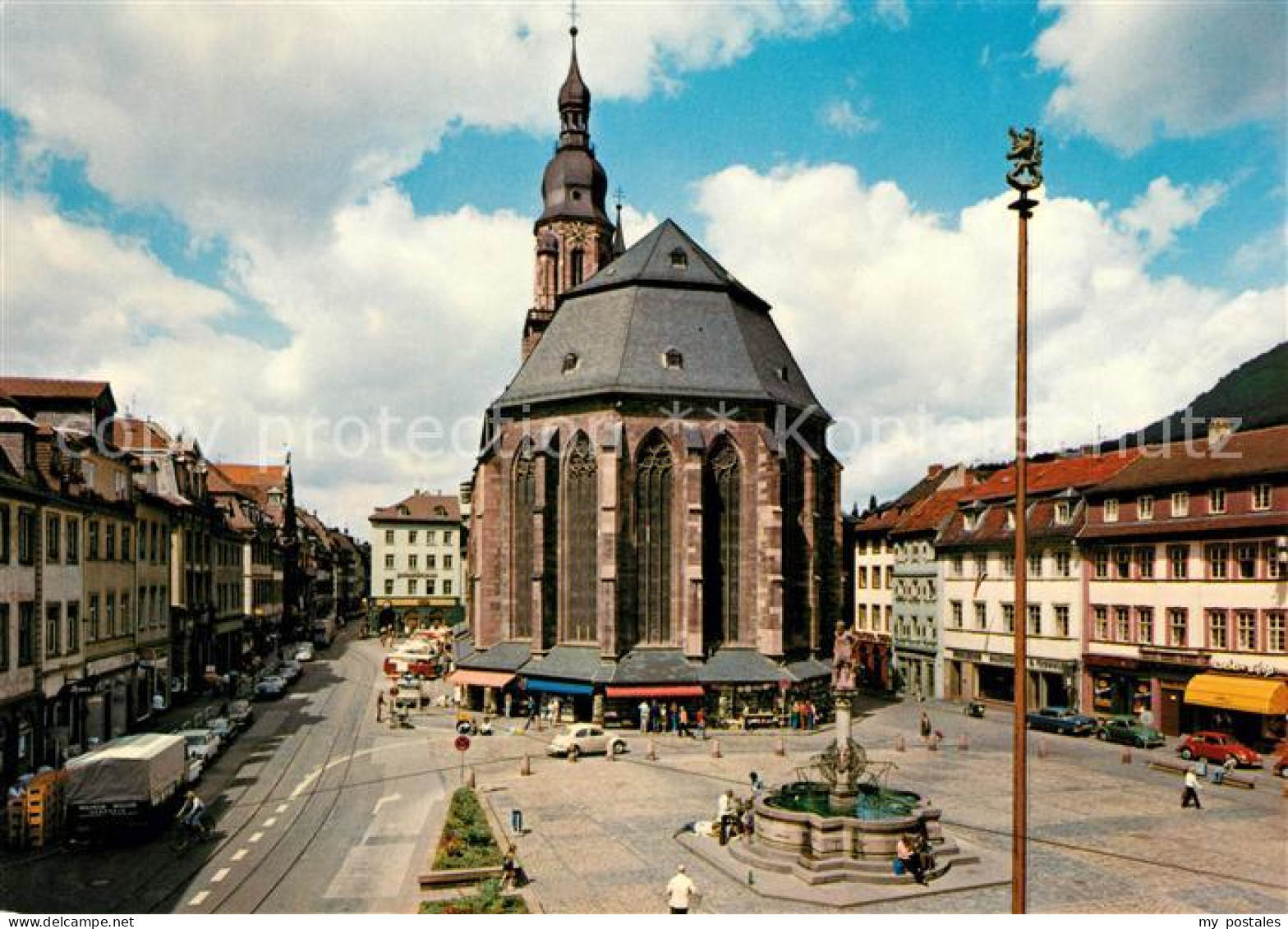 73064636 Heidelberg Neckar Heiliggeistkirche Brunnen Heidelberg Neckar - Heidelberg