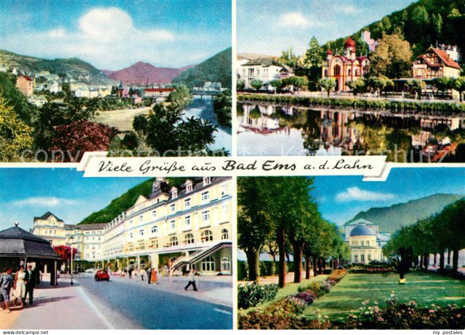 73063917 Bad Ems Panorama Russische Kirche Kurhaus Kuranlagen Bad Ems - Bad Ems