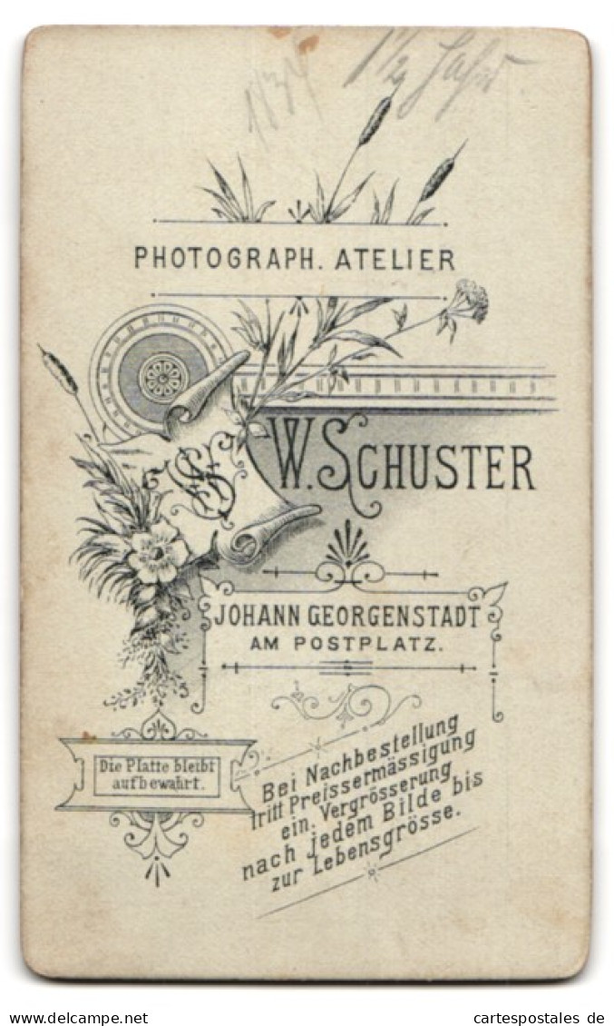 Fotografie W. Schuster, Johann-Georgenstadt, Portrait Kleinkind Mit Locken  - Anonymous Persons