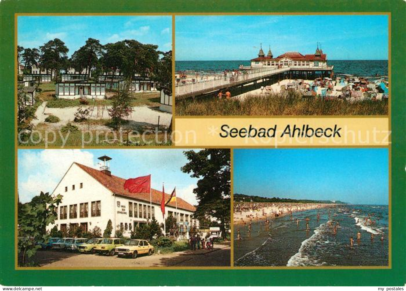 73063355 Ahlbeck Ostseebad Seebruecke FDGB Erholungsheim Strand  Ahlbeck Ostseeb - Andere & Zonder Classificatie