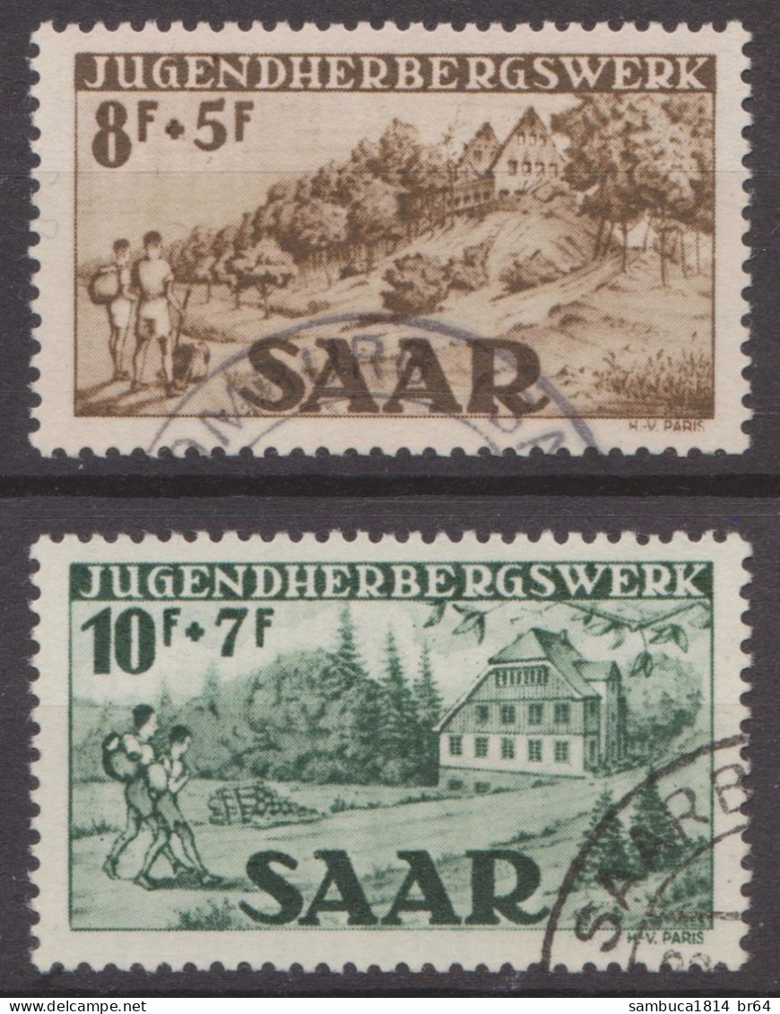 Saarland "Jugendherbergen", Mi.Nr. 262-263 Gestempelt. - Usados