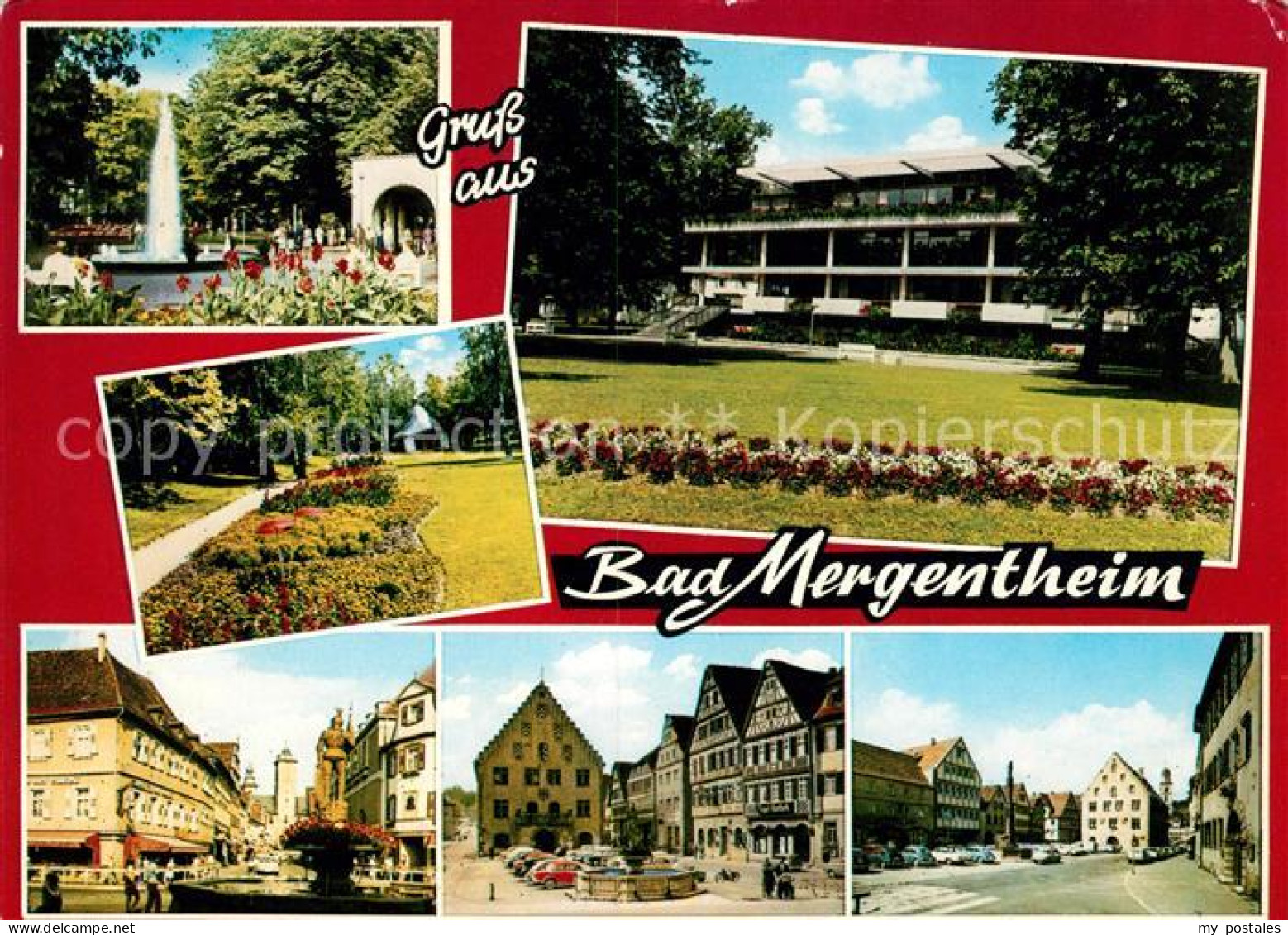 73062976 Bad Mergentheim Kurpark Kurhaus Marktplatz Ortsmotive Bad Mergentheim - Bad Mergentheim