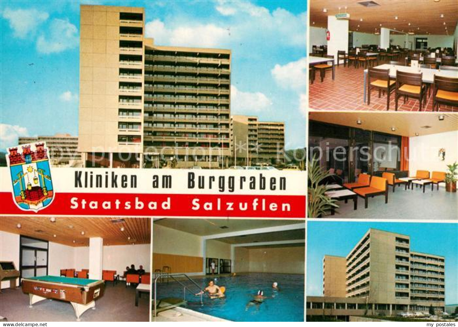 73062944 Bad Salzuflen Kliniken Am Burggraben Speisesaal Spielzimmer Hallenbad B - Bad Salzuflen