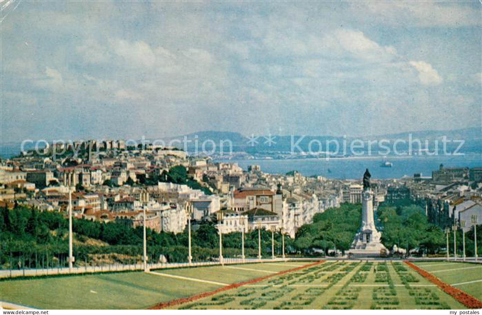 73062891 Lisboa Ansicht Von Edward VII Park Aus Denkmal Lisboa - Andere & Zonder Classificatie