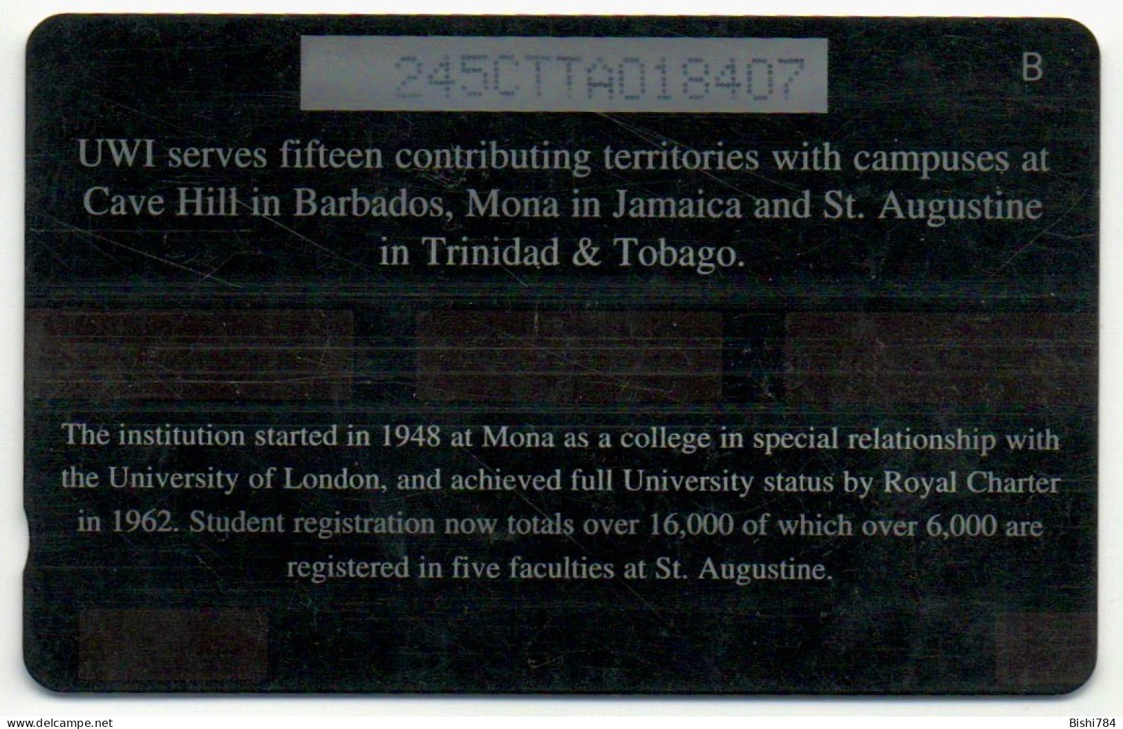 Trinidad & Tobago - UWI - 245CTTA - Trinidad En Tobago