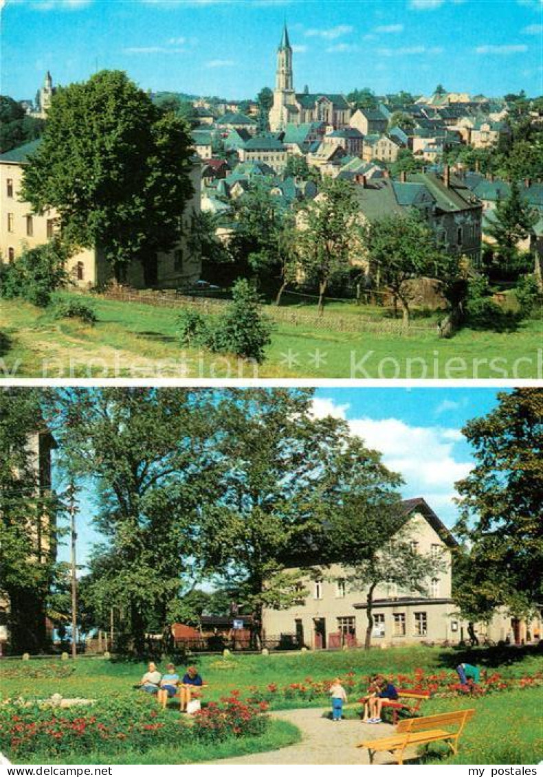 73062305 Eibenstock Ortsansicht Mit Kirche Park Eibenstock - Eibenstock