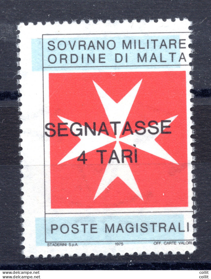 SMOM Segnatasse "Croce Di Malta Stampa Spostata - Sovrano Militare Ordine Di Malta