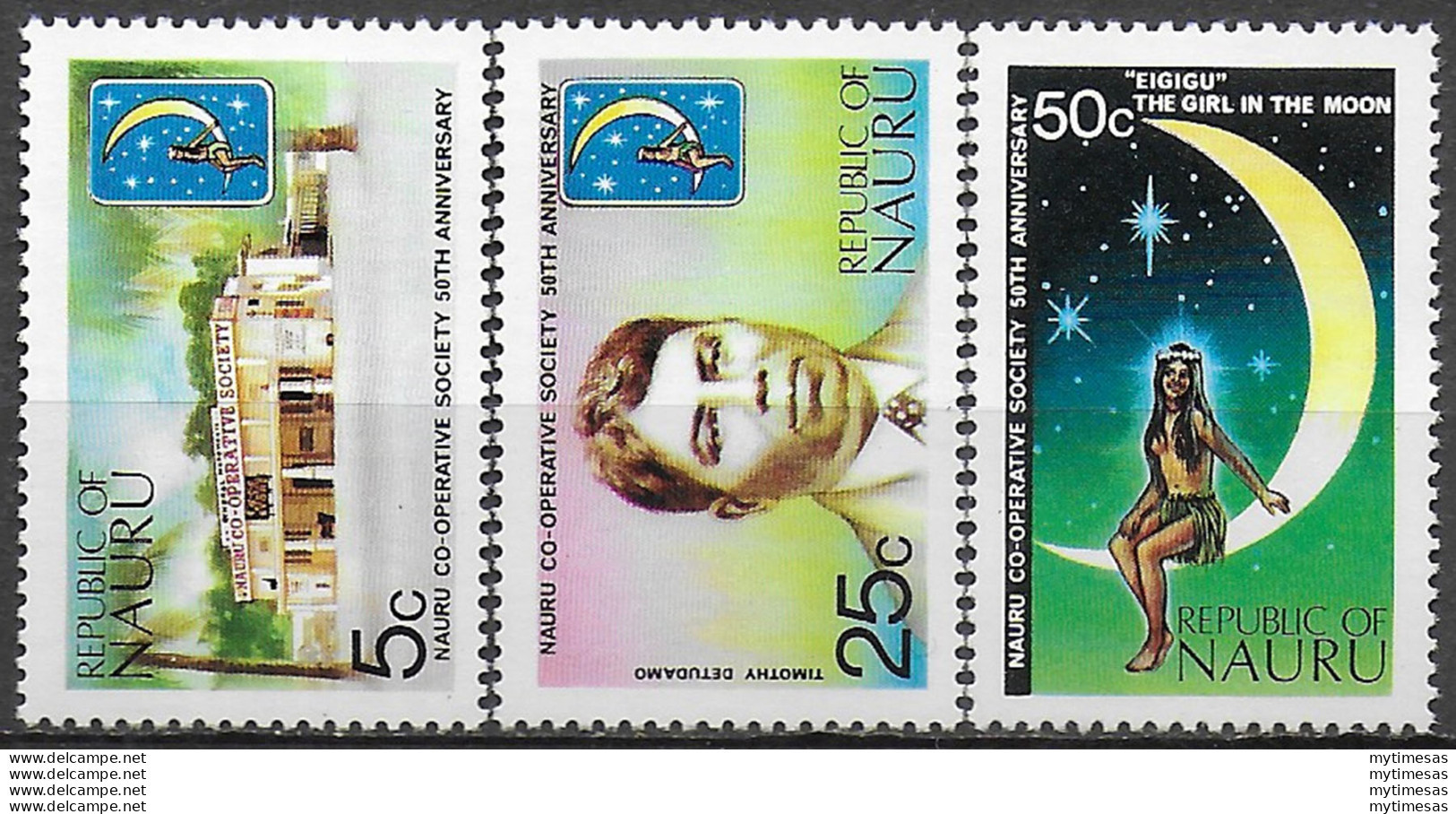 1973 Nauru Co-operative Society 3v. MNH SG N. 113/115 - Otros & Sin Clasificación