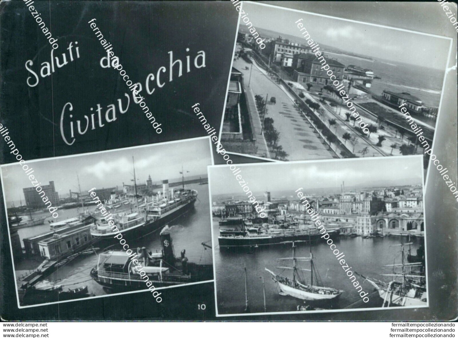 Bh546 Cartolina Saluti Da Civitavecchia Provincia Di Roma - Autres & Non Classés