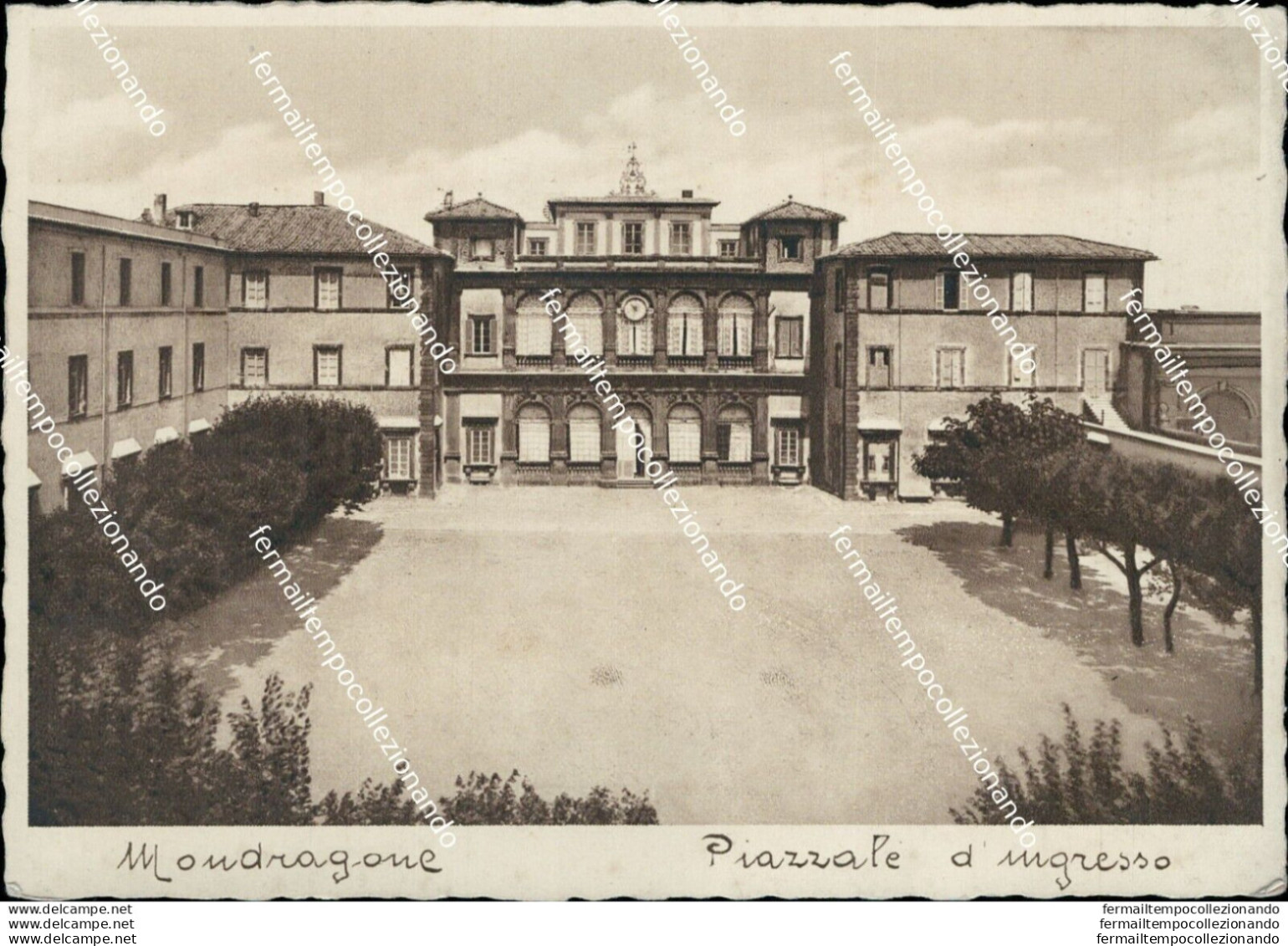 Bc505 Cartolina   Frascati Collegio Di Mondragone Piazzale D'ingresso Roma - Sonstige & Ohne Zuordnung