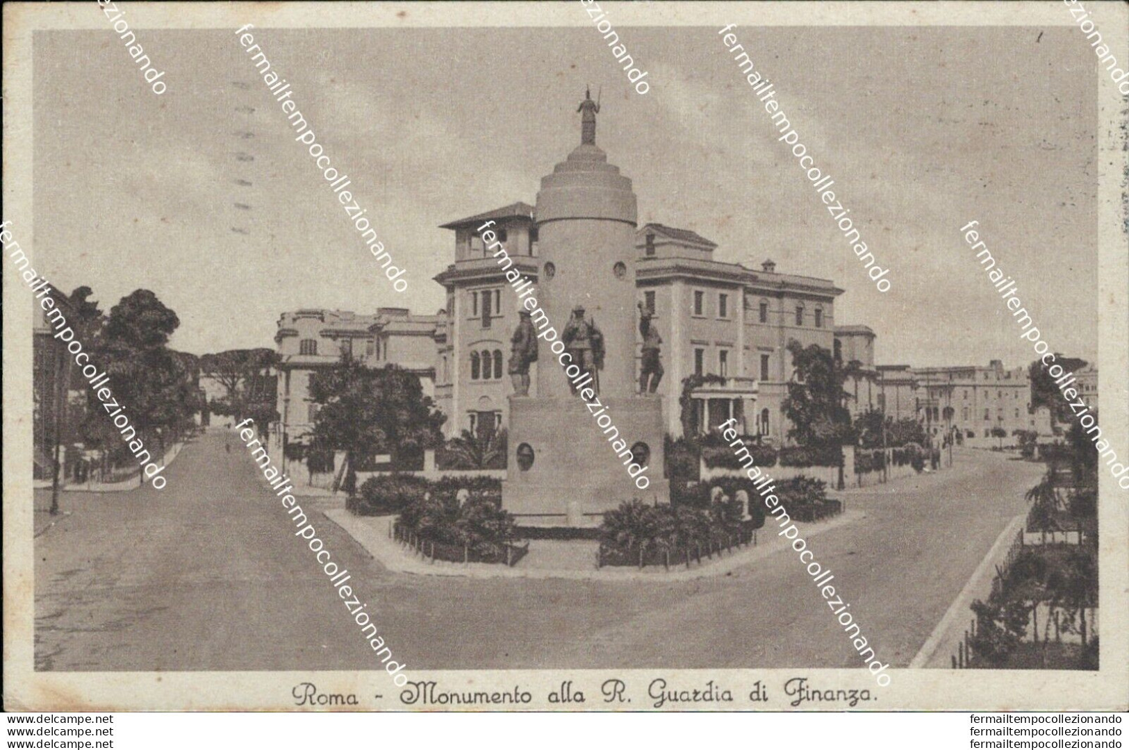 Bg117 Cartolina Roma Monumento Alla R.guardia Di Finanza 1935 - Altri & Non Classificati