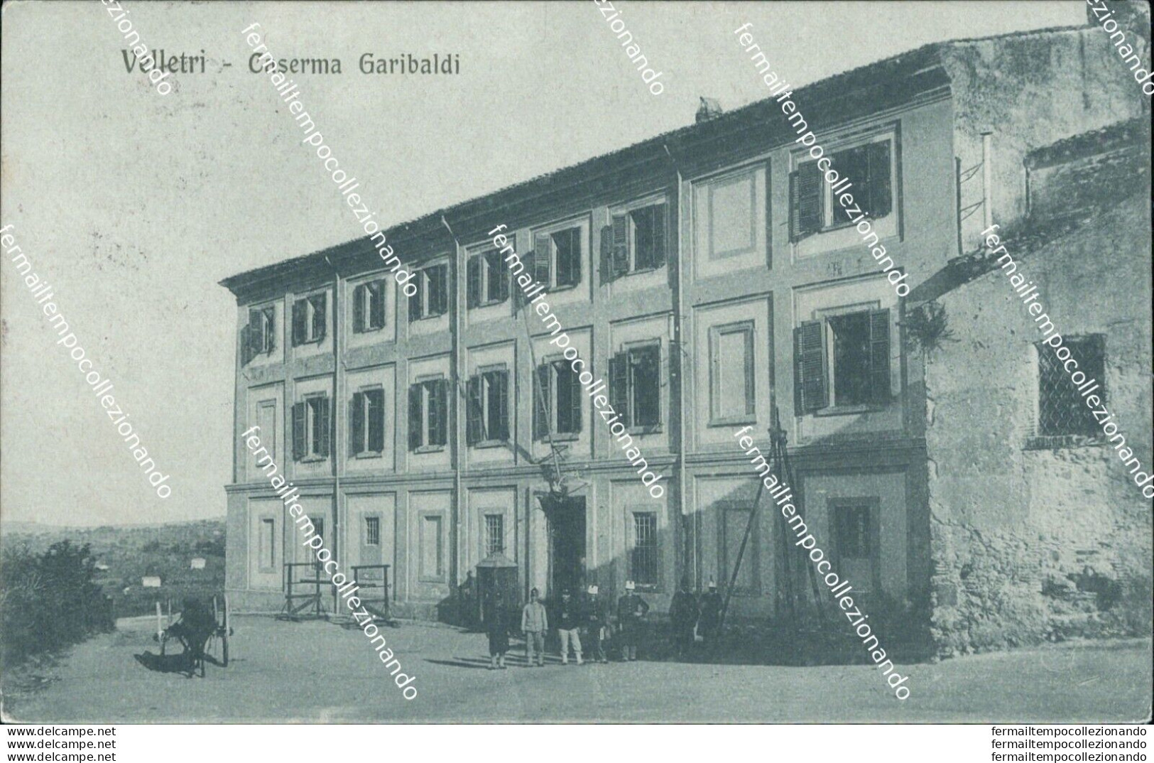 Bg471 Cartolina Velletri Caserma Garibaldi 1918 Provincia Di Roma - Altri & Non Classificati